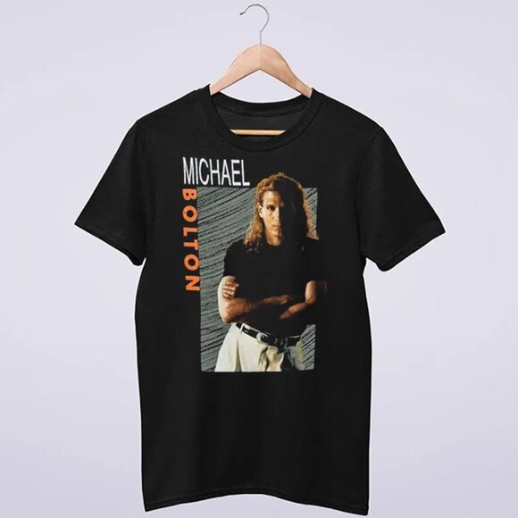 Michael Bolton Vintage 90s Concert T Shirt Retro Music Graphic Fan Gift Tee83 - Picture 1 of 5
